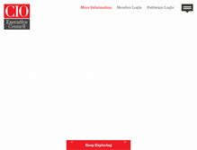 Tablet Screenshot of cioexecutivecouncil.com